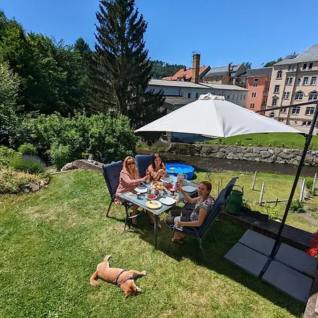 Urlaubsmagie - Hirschkaefer - Gemeinschaftsgarten, Sauna Und Saisonaler Pool - Hw1b Lägenhet Sebnitz