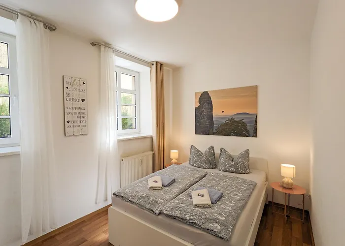 Appartement Hw1b - Urlaubsmagie Gemeinschaftsgarten Mit Pool, Sauna & Terrasse Sebnitz